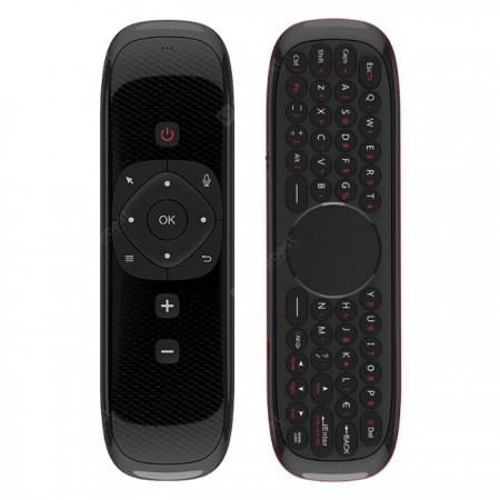 Wechip W2 Air Mouse Keyboard 2.4G Wireless Remote Control Touchpad Mouse Google Voice Rechargeable