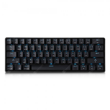 DK61 BT4.0 Wired Dual-mode Mechanical Keyboard 61 Keys RGB Light for Windows / Mac OS / Android