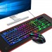 Luminous Keyboard Mouse Headset Mouse Pad Four-piece Kit Punk 104 Keys Keyboard Mouse Headset Kit