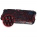 Tri-Color Backlit Computer Gaming USB Powered Full N-Key Game Keyboard