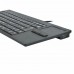 Wired USB Ultra-thin Mute Built-in HUB Mini Business Office Keyboard with Touchpad