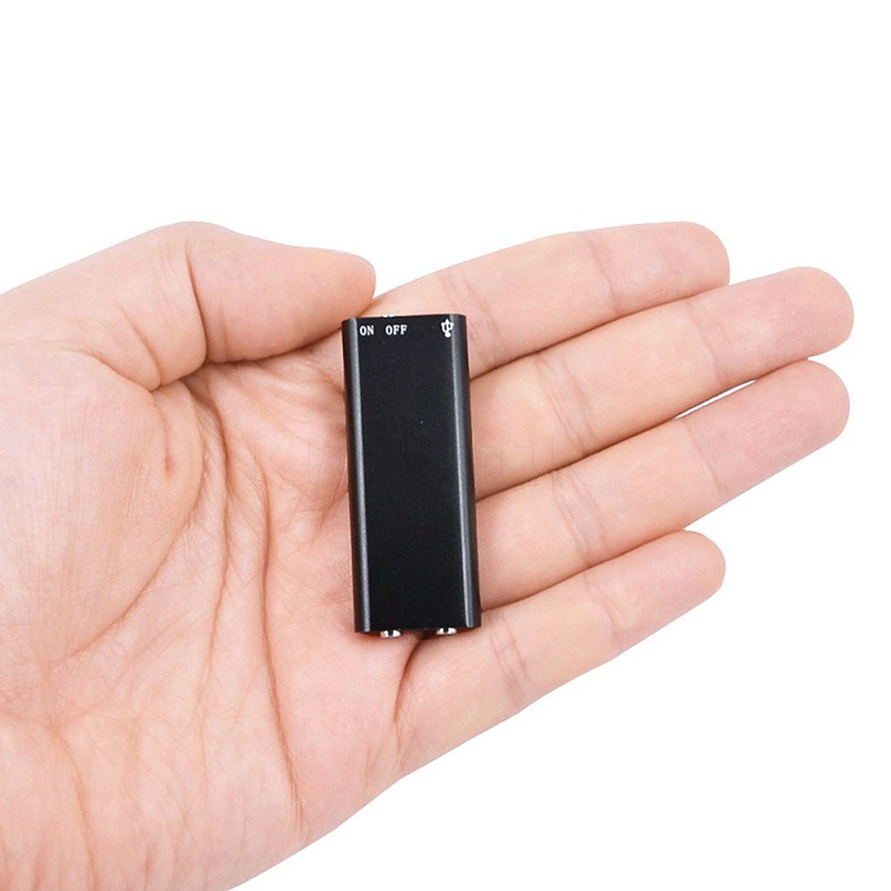 Hd Voice Recorder MP3 Player Mini Ultra Small Portable Interview Forensics - Silver 8G