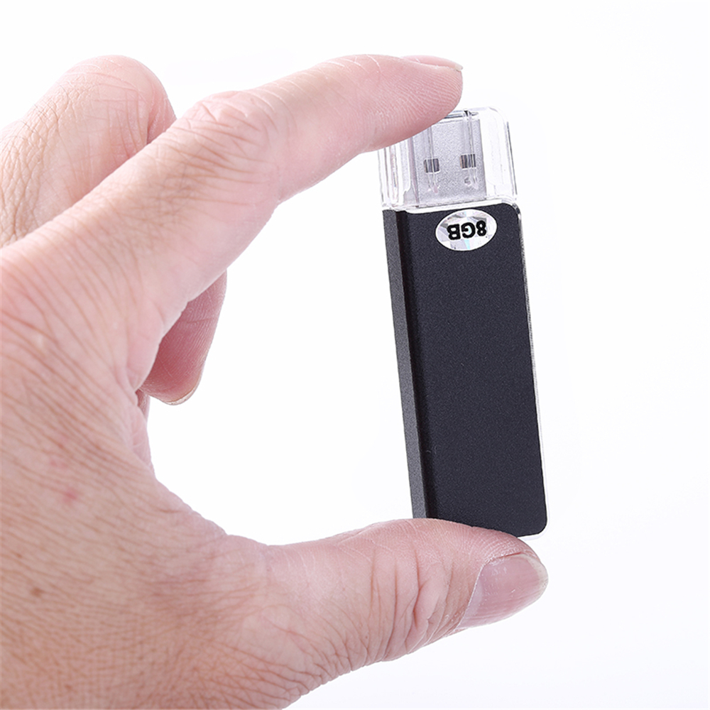 Mini Usb Recorder 13 Hours Alone Digital Voice Recorder- Black 1+8GB