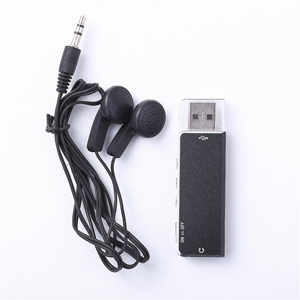 Mini Usb Recorder 13 Hours Alone Digital Voice Recorder- Black 1+8GB