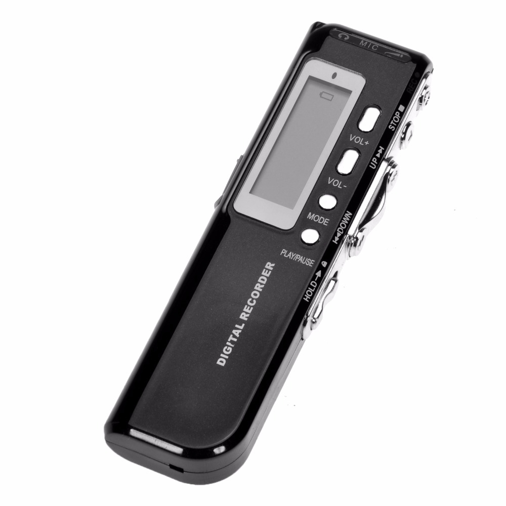 8 G USB Hd Audio Digital Audio Recorder Mp3 Battery- Black 4G