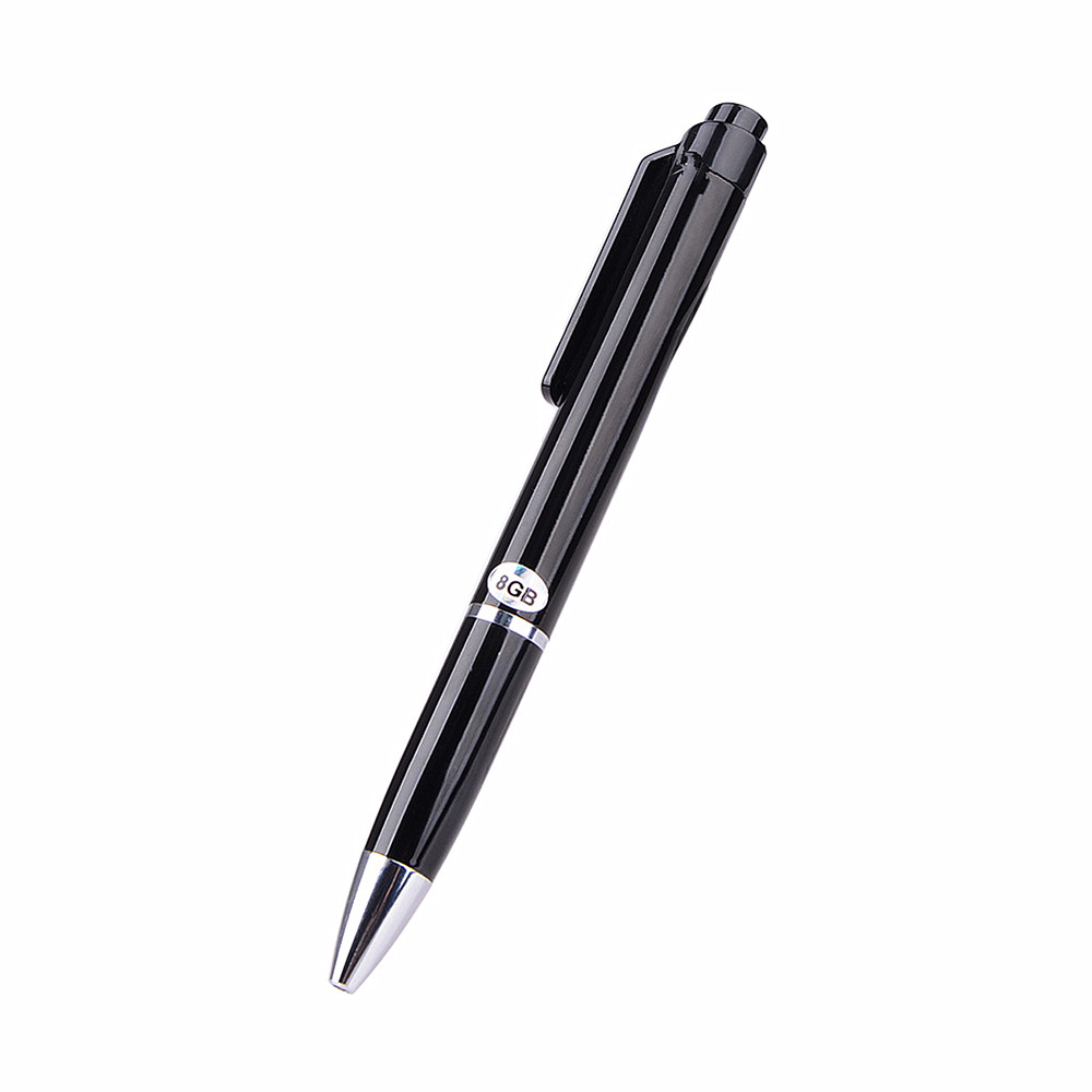 Digital Voice Recorder Pen Portable Digital Audio Recorder Pen- Black 1+8GB