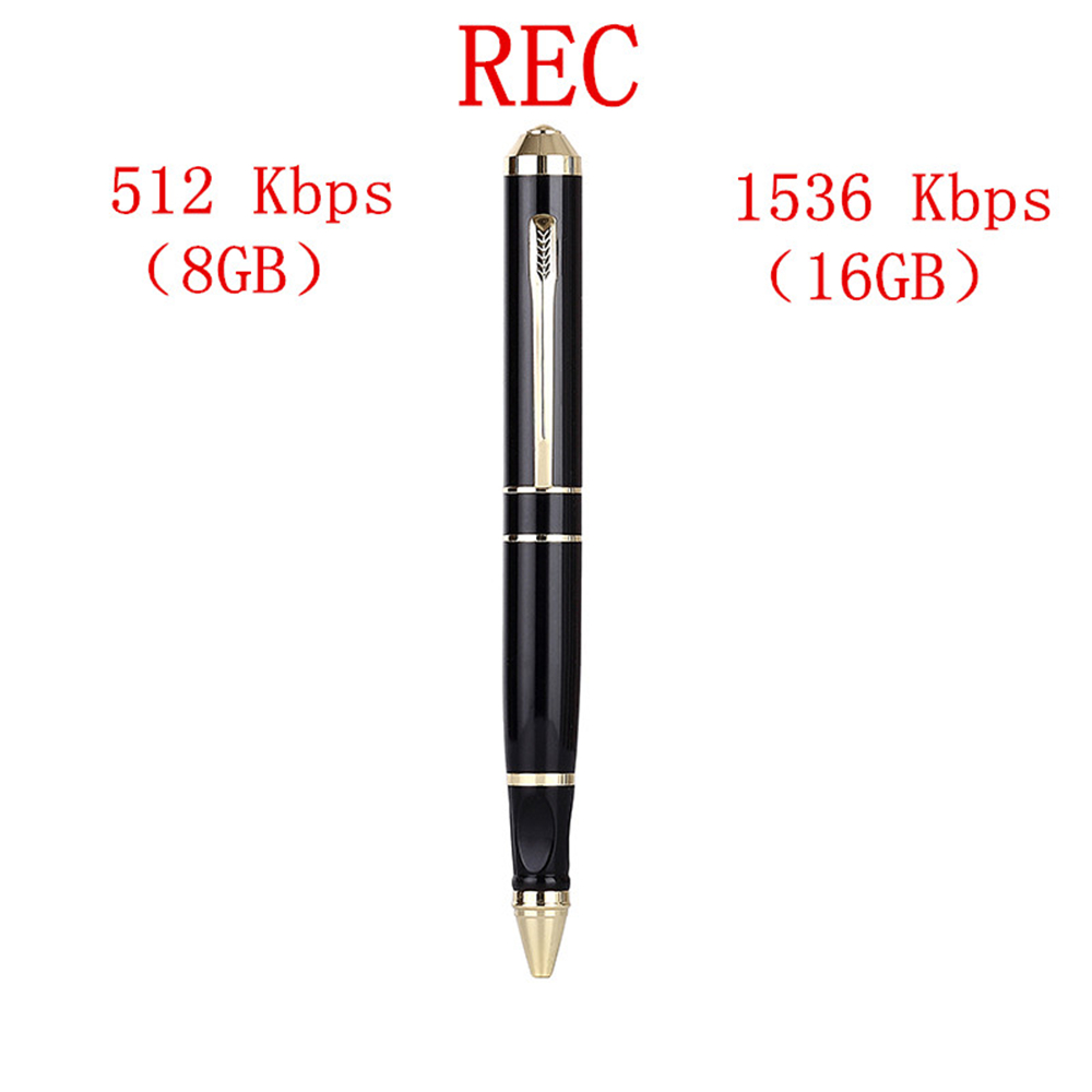 The New Business Meeting Pen of Digital Voice Recorder Usb Function- Black 1+8GB