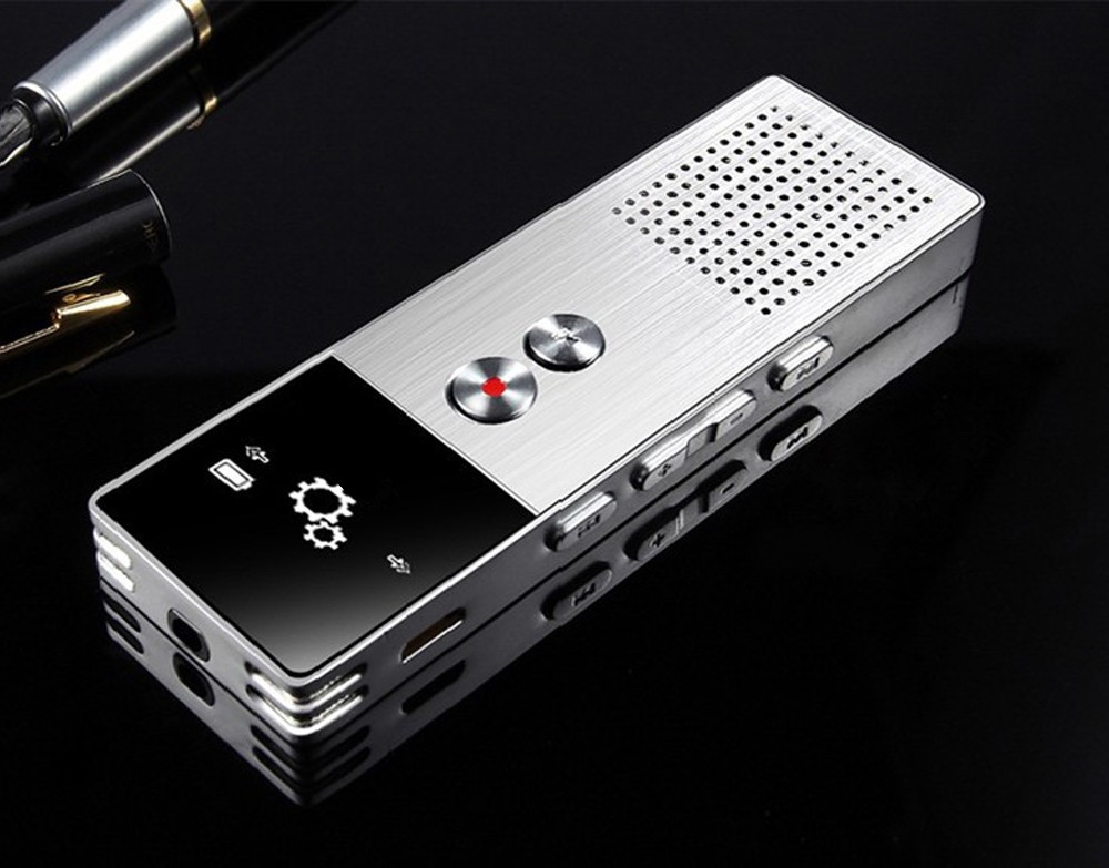 8 GB Mini Flash Digital Voice Recorder MP3 Music Player The Tape Recorder- Silver 1+8GB