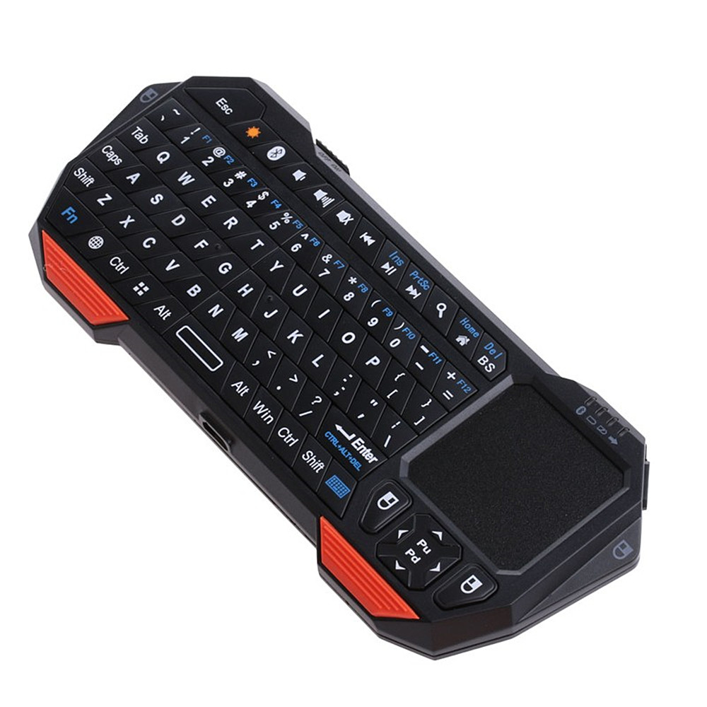 Wireless Bluetooth Air Flying Squirrels Backlight Touch The Mini Game Keyboard- Black