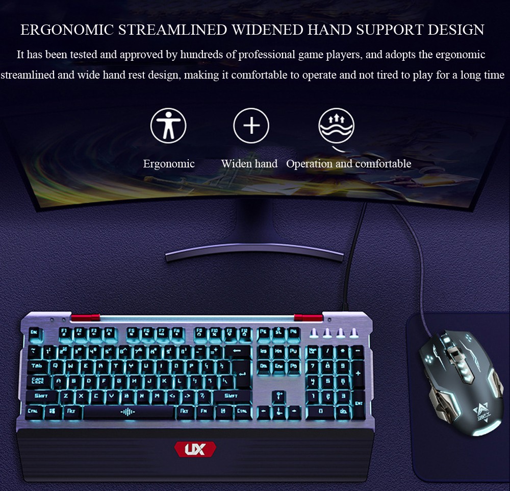 001-K50 Water-tubing Luminescence Cable Real Machinery Game Keyboard - Black Keyboard